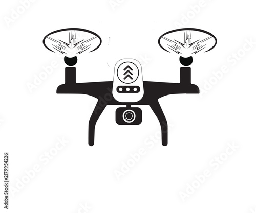 Flying Drone flat icon