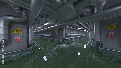 貯蔵施設　3DCGレンダリング
