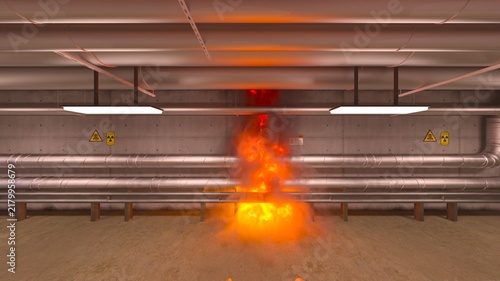 貯蔵施設　3DCGレンダリング
