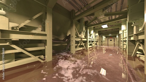 貯蔵施設　3DCGレンダリング

