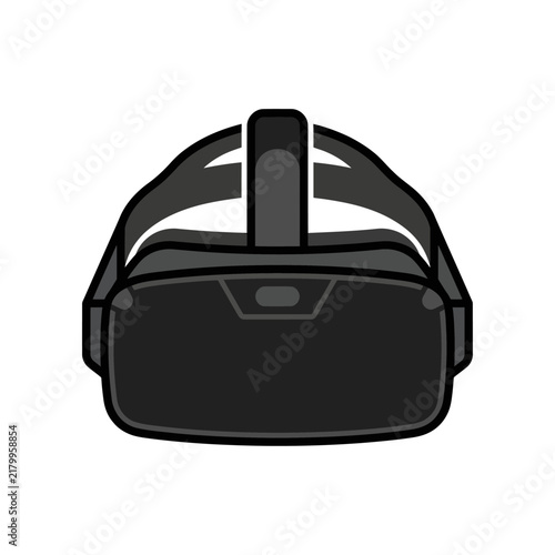 Virtual Reality Headset Front View for Gaming and Entertainment.