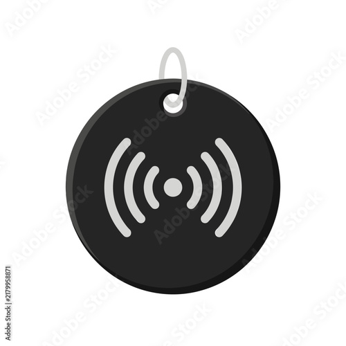 Wireless Signal Tag Icon for Connectivity and Communication.