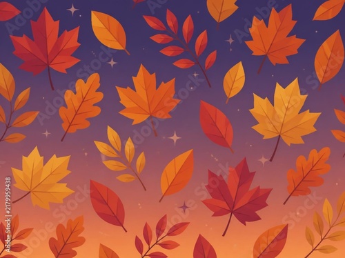 Autumn patterned