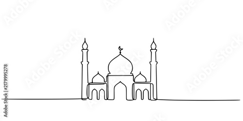 vector illustration of mosque