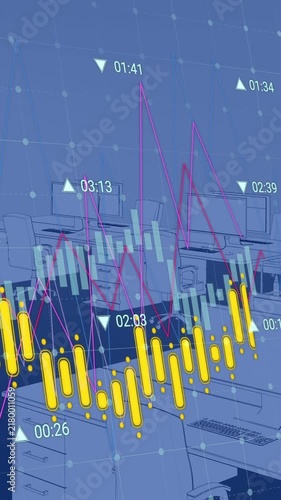 A graphic representation of different data sets