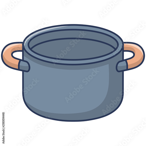 Plakat cooking pot vector illustration