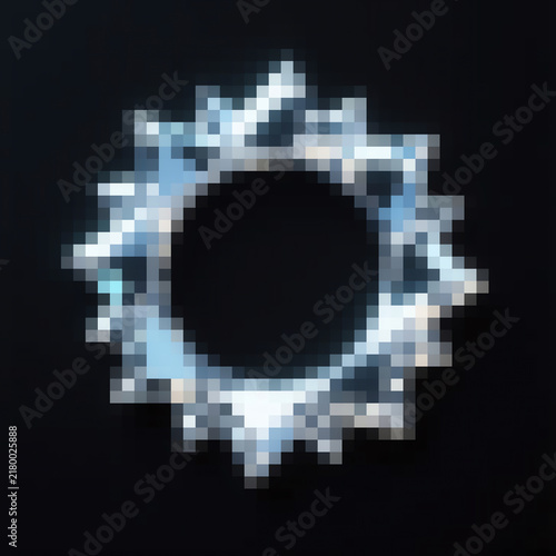 abstract background with pixel crystal  squares