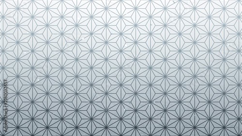 Japanese Asanoha Pattern Background with Falling Silver Confetti, Random Fade Animation, Seamless LoopJapanese Asanoha Pattern Background with Falling Gold Confetti, Seamless Loop/和柄　正月　日本　背景　年賀　麻の葉