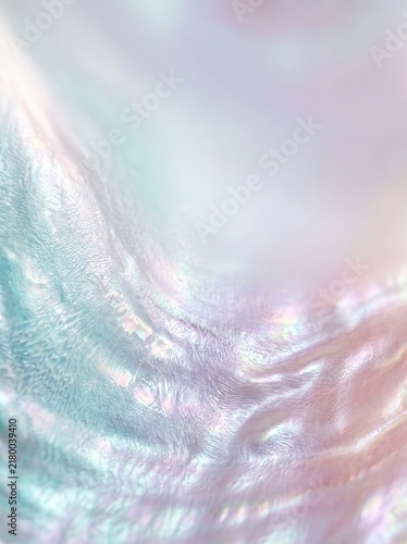 Holographic Mother of Pearl Texture Abstract Iridescent Shell Surface Background