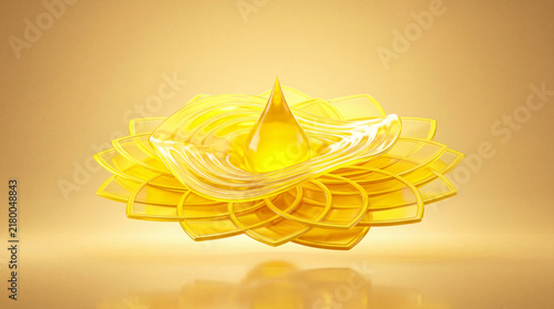 Paint Droplet Creativity Wave Concept