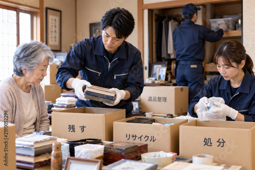 遺品整理・仕分け作業