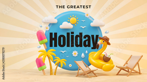 Holiday Shopping Sale Promotion with Special Discount Concept