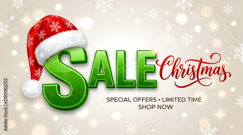 Limited Time Shopping Sale Advertisement with 3D Percent Cubes