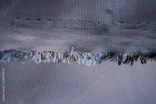 tela chifón con textura deshilachada