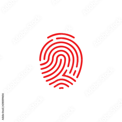 vector illustration of a fingerprint