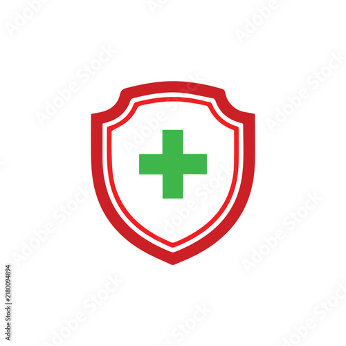 vector protection shield illustration