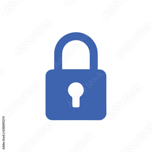 lock icon on transparent background