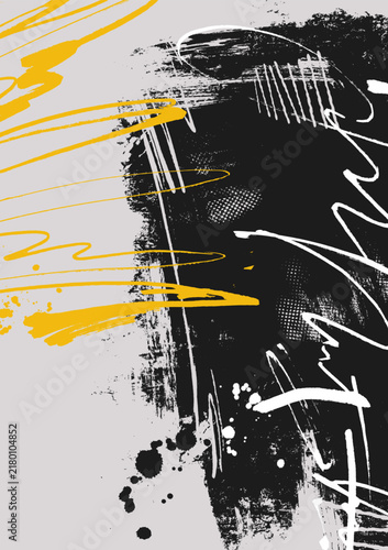 Abstract trendy universal artistic banner template . Design for cover, invitation, banner, placard, brochure, poster, card, flyer and other Vector illustration 