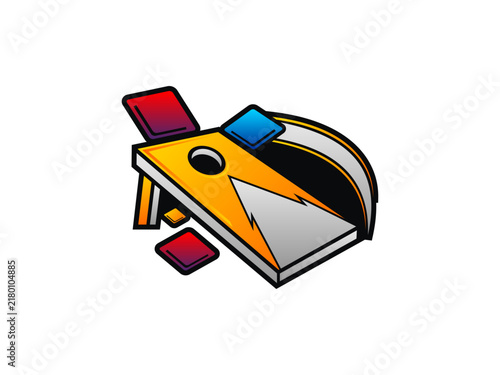 youth cornhole league logo design