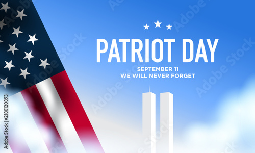 Patriot Day Background Design. Banner, Poster, Greeting Card.