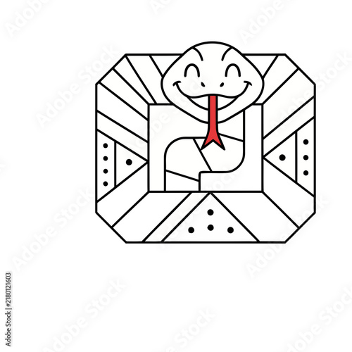 Stylized Snake Icon