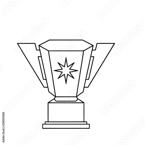 Trophy with Star Icon