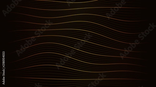 Cyber Gold Premium Topographic Data Map Lines Background - 4K Seamless Loop