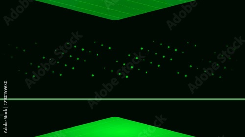Matrix Green Premium Ultra Cyber Scanner Grid Background - 4K Seamless Loop