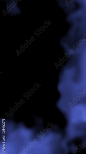 Abstract Blue Liquid Gradient Motion Background with Soft Blurred Waves and Fluid Light Texture Seamless Loop 4K
