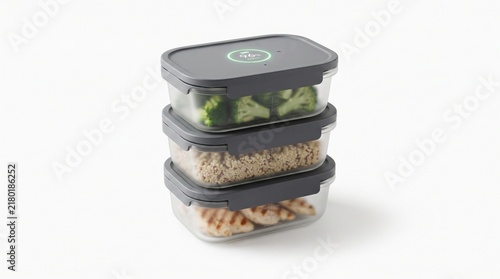  Stacked Glass Containers