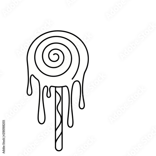 Swirl Lollipop with Drips