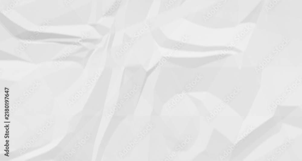 Fototapeta premium A close-up view of a white crumpled paper background, featuring a textured cardboard surface with a clean minimalist geometric aesthetic, and a subtle shadow.