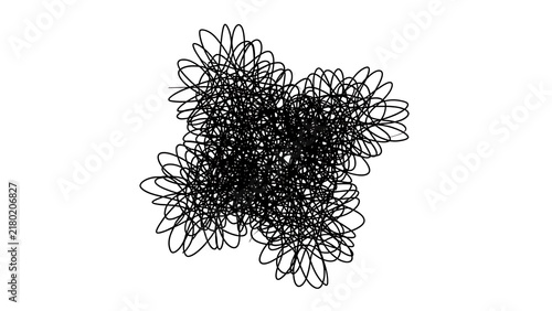 Plakat w ramie Black abstract noise pattern design