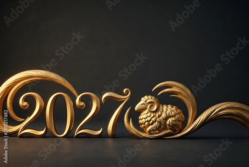 Elegant Gold 2023 New Year Celebration Design