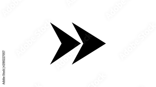 Modern double arrow icon pointing right