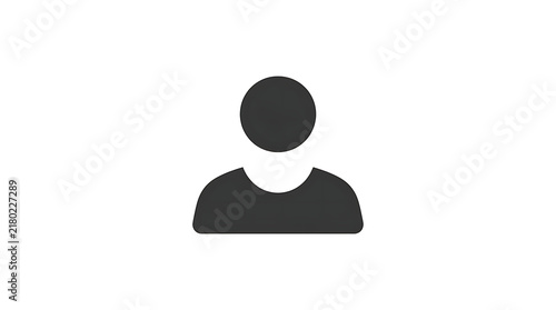 Silhouette of person with short hair