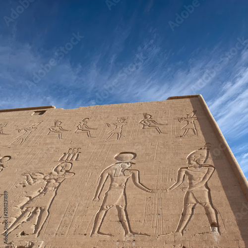 Bild auf Leinwand Edfu Temple of Horus, Edfu, Egypt