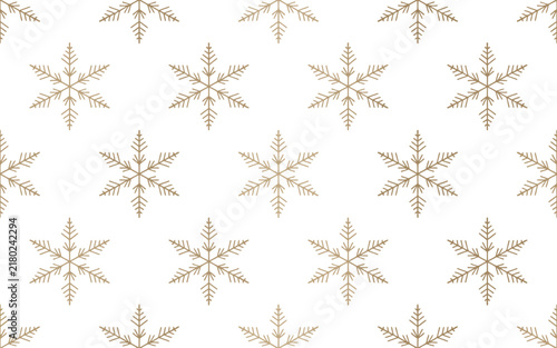 Set of outline snowflake icons on white background