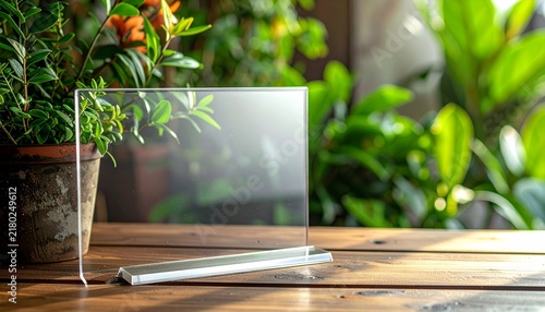 Laptop Computer on a Garden Table Surrounded by Colorful Flowers and Greenery, Outdoor Workspace for Business, Technology, Communication, Internet, and Remote Work