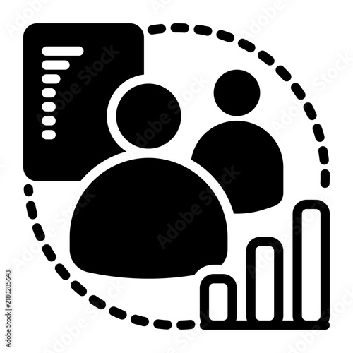 Fotografie People icon, glyph icon style
