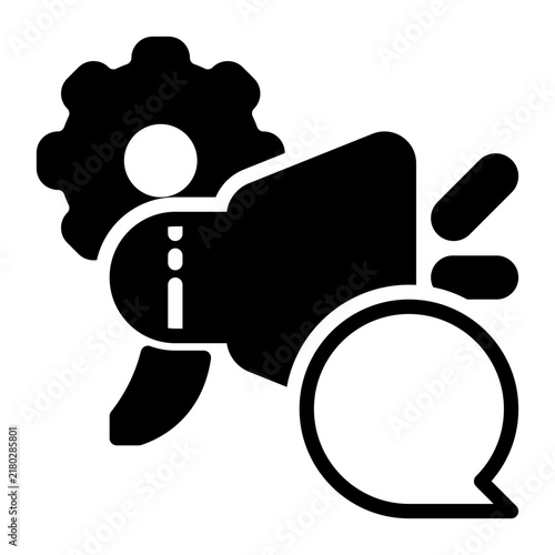 Campaign icon, glyph icon style
