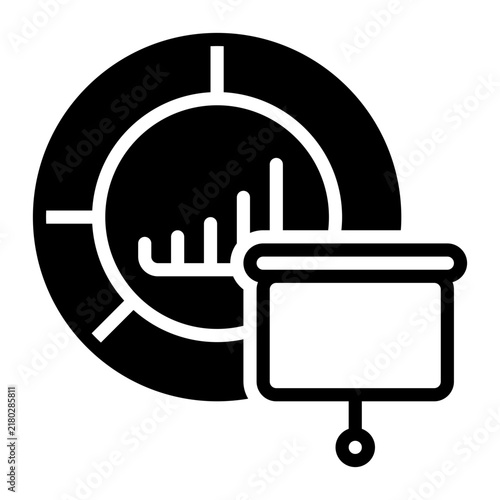 Presentation icon, glyph icon style
