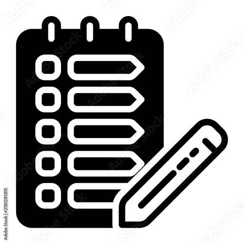 Note icon, glyph icon style