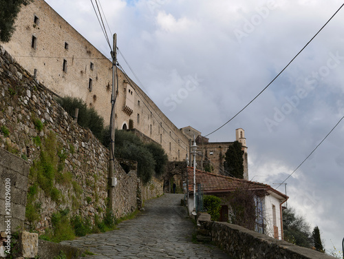 Fotografía detail of the Malaspina castle in Massa, Tuscany, Italy