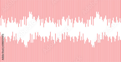 Abstract pink vertical lines sound wave background