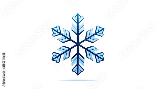 Minimalist blue floral design illustration vector.