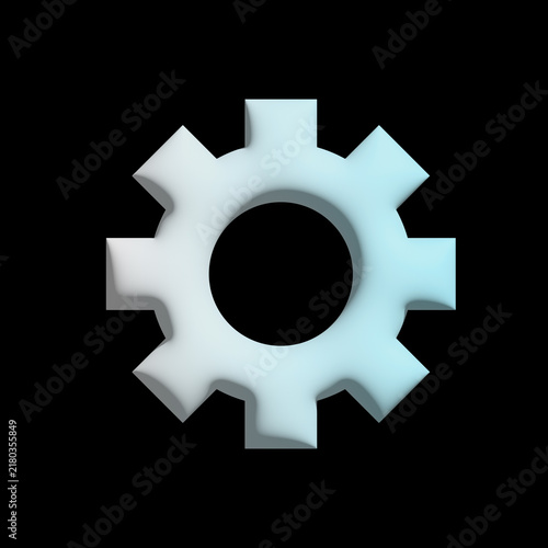 3D audio player control button symbol Black background