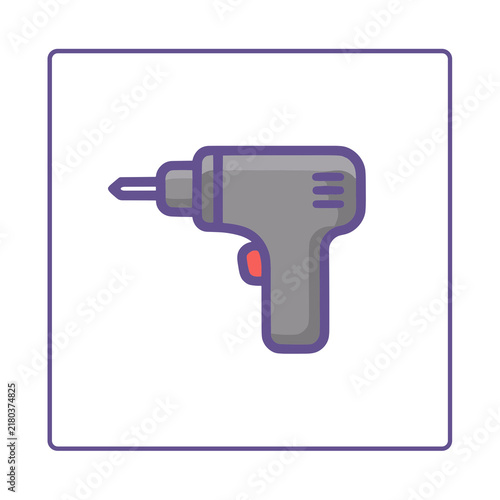 Obraz na płótnie Drill icon
