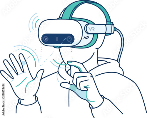 Virtual Reality Headset User Interaction Vector