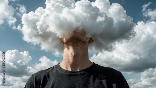 Daydreaming concept abstract studio photo